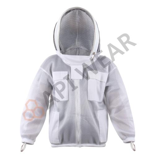 LARGE SIZE MESH WHITE COLOR THREE LAYERS MESH BEEKEEPING BEE VENTILATED COOL